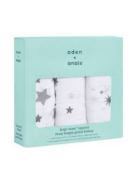 Aden 7 Anais Cotton Muslin Musy Squares 3pk - Twinkle
